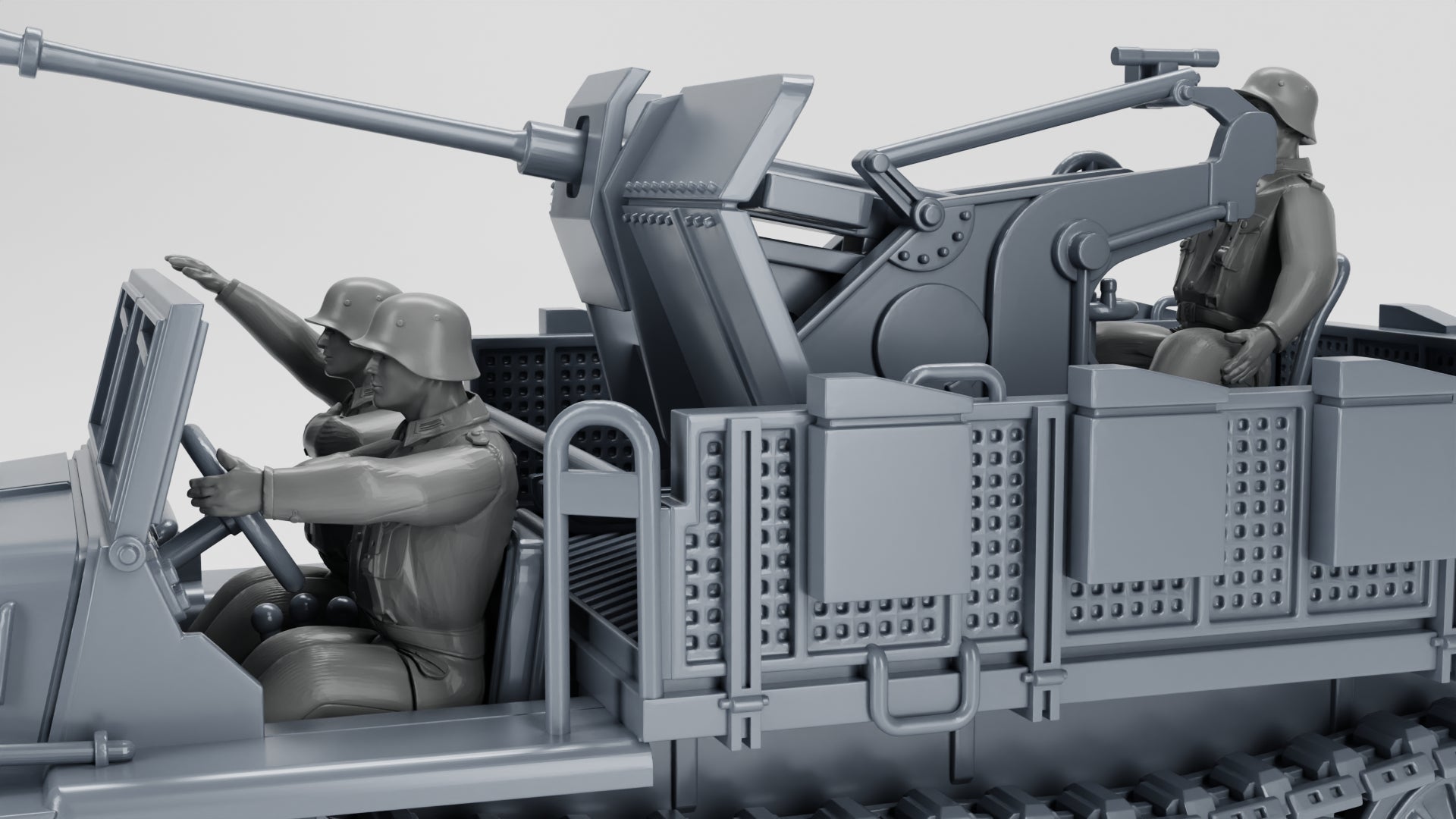 WG3D Halftrack Sd.Kfz.10/4 - 2 cm Flak 30 (Germany, WW2)