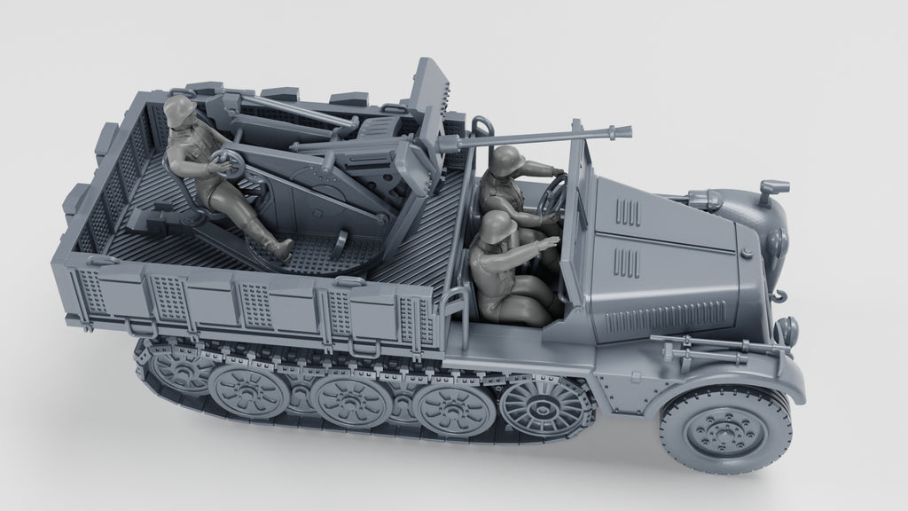 WG3D Halftrack Sd.Kfz.10/4 - 2 cm Flak 30 (Germany, WW2)
