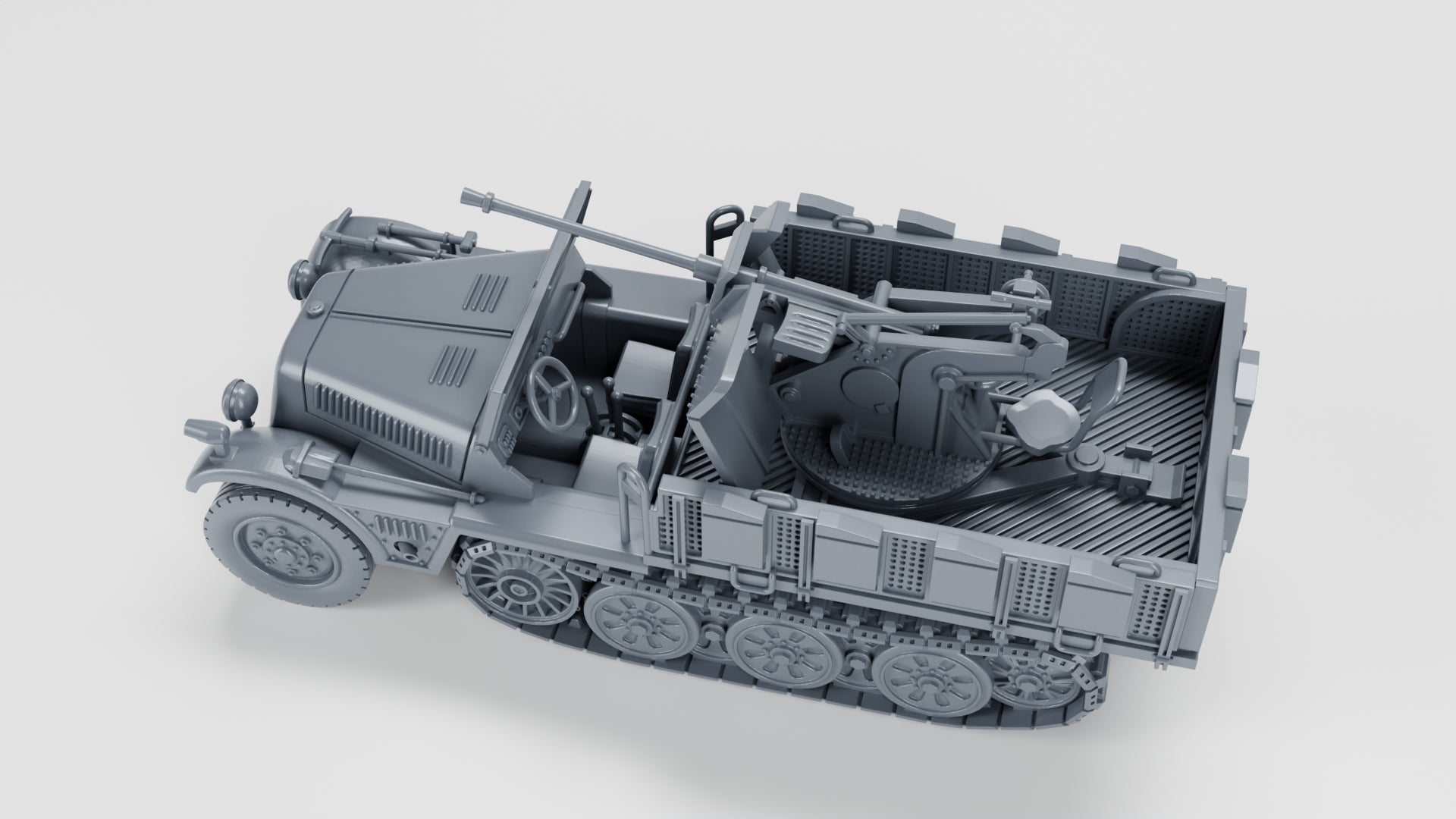 WG3D Halftrack Sd.Kfz.10/4 - 2 cm Flak 30 (Germany, WW2)