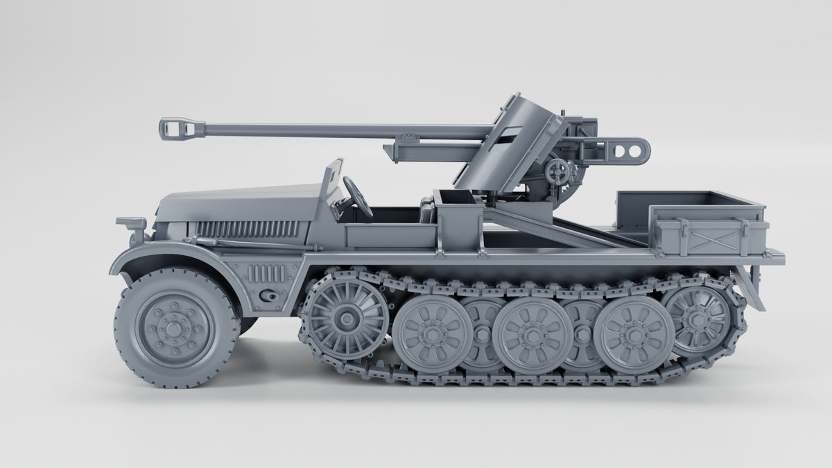 WG3D Halftrack Sd.Kfz.10/5 with armor and 5cm PAK 38 (Germany, WW2)