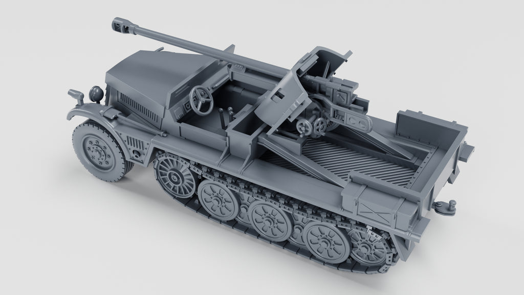 WG3D Halftrack Sd.Kfz.10/5 with armor and 5cm PAK 38 (Germany, WW2)