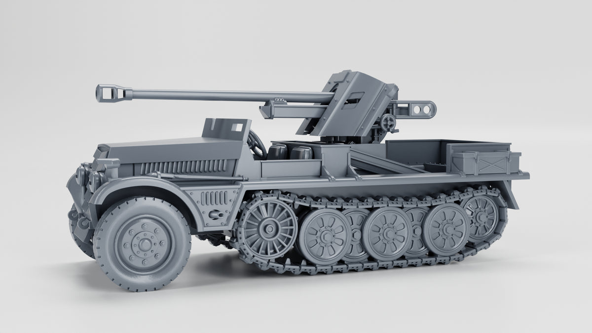 WG3D Halftrack Sd.Kfz.10/5 with armor and 5cm PAK 38 (Germany, WW2)