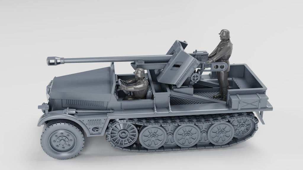 WG3D Halftrack Sd.Kfz.10/5 with armor and 5cm PAK 38 (Germany, WW2)