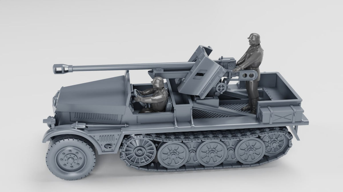 WG3D Halftrack Sd.Kfz.10/5 with armor and 5cm PAK 38 (Germany, WW2)