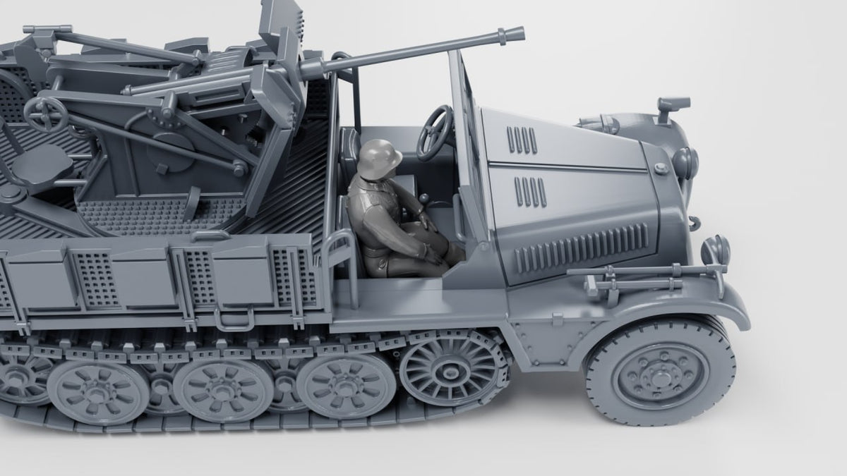 WG3D Halftrack Sd.Kfz.10/5 with armor and 5cm PAK 38 (Germany, WW2)
