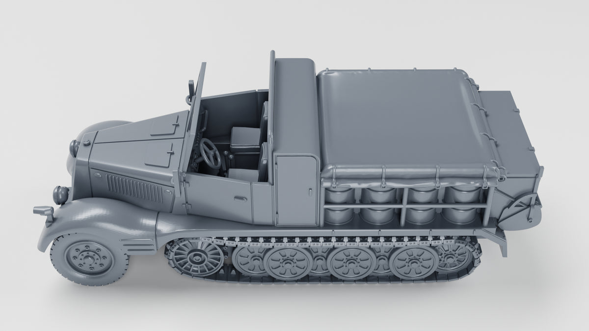 WG3D Halftrack Sd.Kfz.11/2 Decontamination vehicle or  Sd.Kfz.11/3 Chemical Warefare vehicle(Germany, WW2)