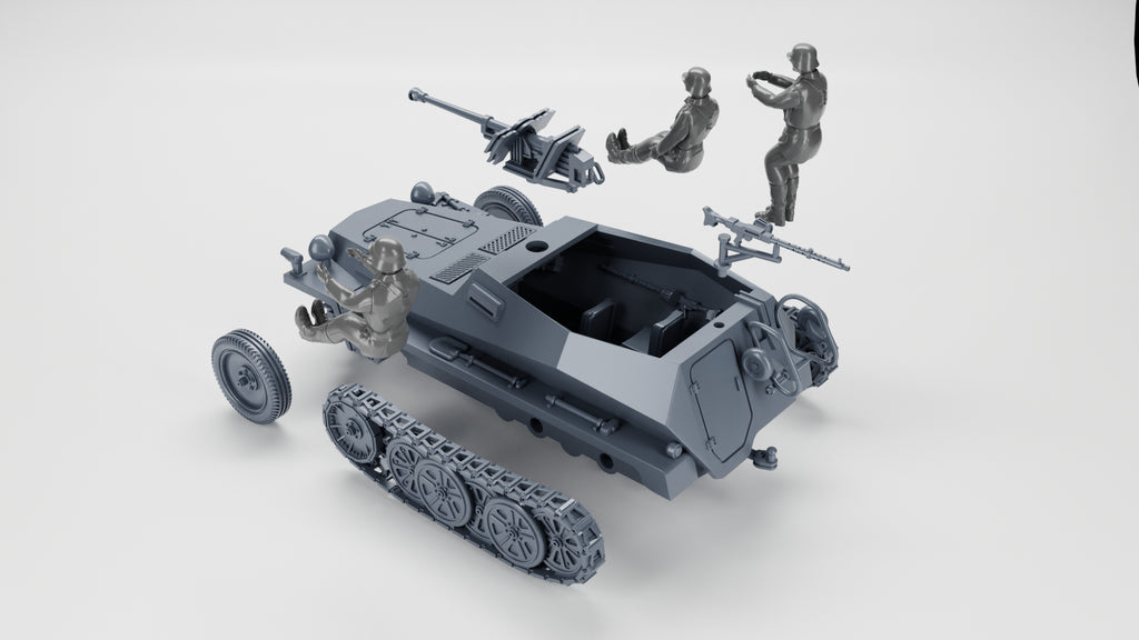WG3D Halftrack Sd.Kfz.250/11 Schwerer Panzerbüchse 41 (Germany, WW2)