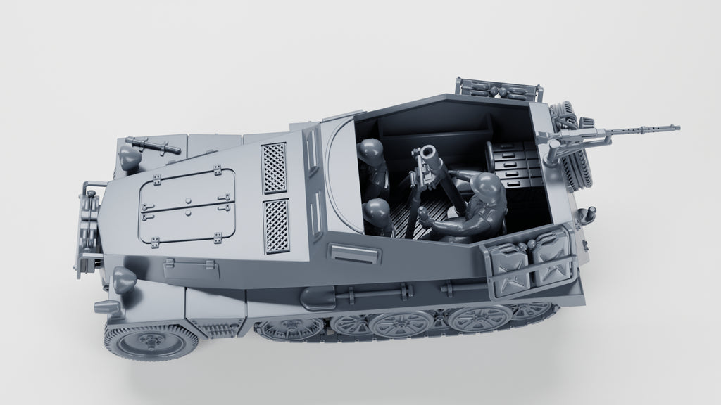 WG3D Halftrack Sd.Kfz.250/7 - 8cm Granatwerfer (mortar carrier) (Germany, WW2)