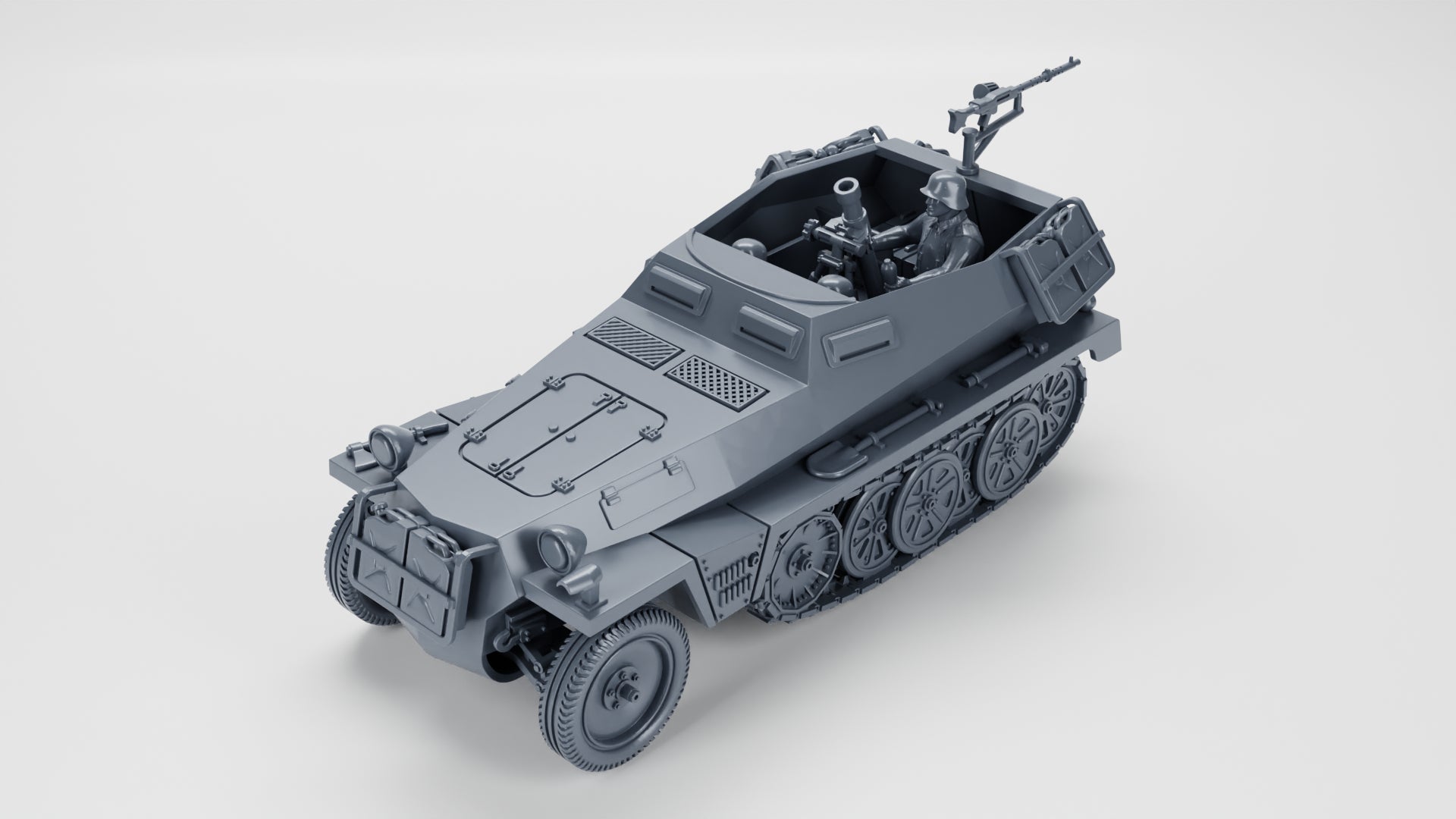 WG3D Halftrack Sd.Kfz.250/7 - 8cm Granatwerfer (mortar carrier) (Germany, WW2)