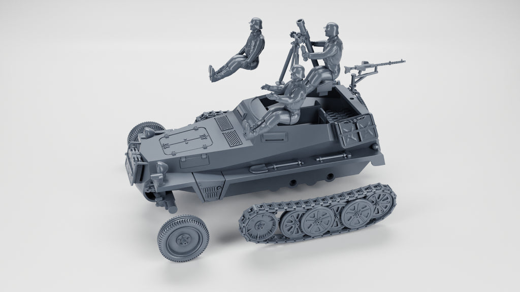 WG3D Halftrack Sd.Kfz.250/7 - 8cm Granatwerfer (mortar carrier) (Germany, WW2)