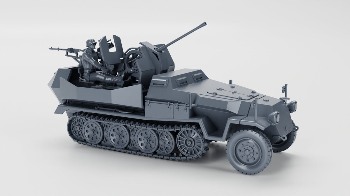 WG3D Halftrack Sd.Kfz.251/17 Ausf.C with 2cm Flak 38 (Germany, WW2)