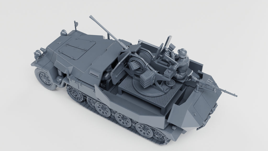 WG3D Halftrack Sd.Kfz.251/17 Ausf.C with 2cm Flak 38 (Germany, WW2)