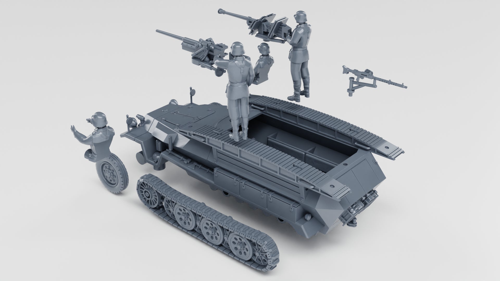 WG3D Halftrack Sd.Kfz.251/7 II Ausf.C Pionerpanzerwagen (Germany, WW2)