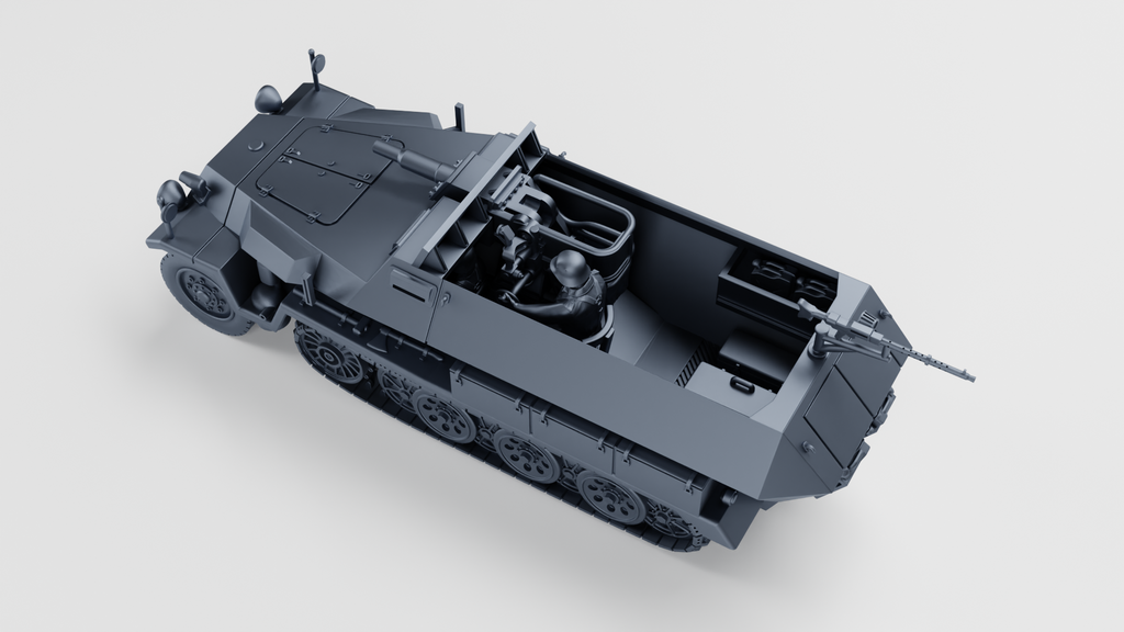 WG3D Halftrack Sd.Kfz.251/9 Ausf.C Stummel (Germany, WW2)