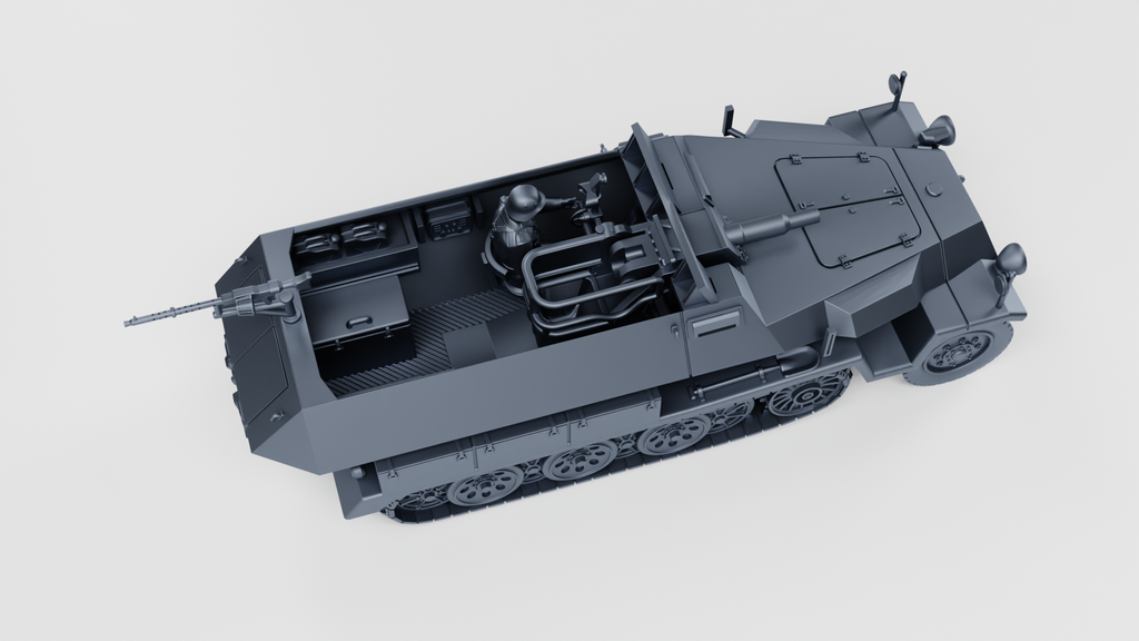 WG3D Halftrack Sd.Kfz.251/9 Ausf.C Stummel (Germany, WW2)