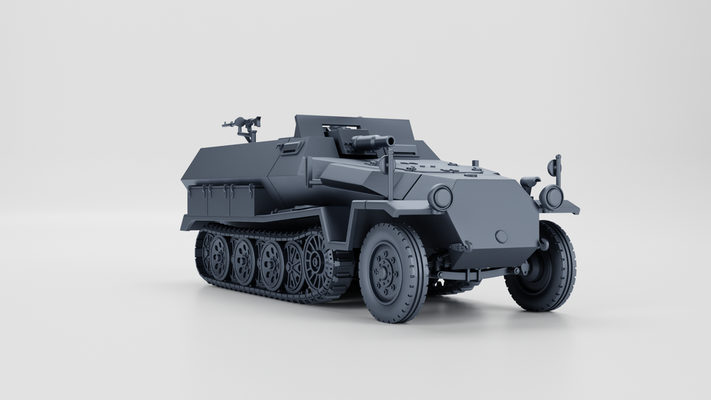 WG3D Halftrack Sd.Kfz.251/9 Ausf.C Stummel (Germany, WW2)