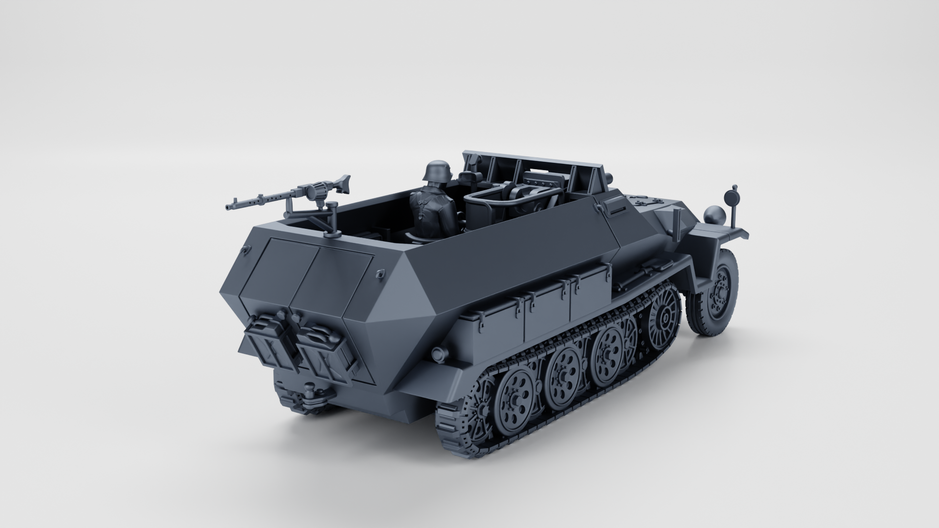 WG3D Halftrack Sd.Kfz.251/9 Ausf.C Stummel (Germany, WW2)