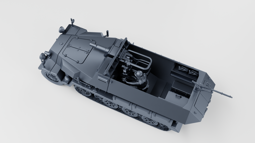 WG3D Halftrack Sd.Kfz.251/9 Ausf.C Stummel (Germany, WW2)