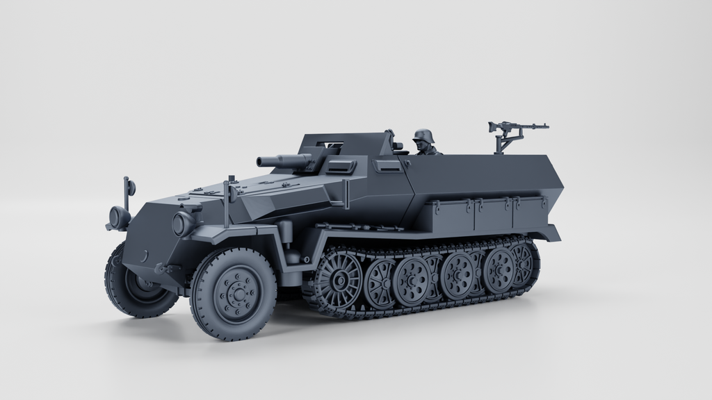 WG3D Halftrack Sd.Kfz.251/9 Ausf.C Stummel (Germany, WW2)