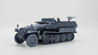 WG3D Halftrack Sd.Kfz.251/9 Ausf.C Stummel (Germany, WW2)