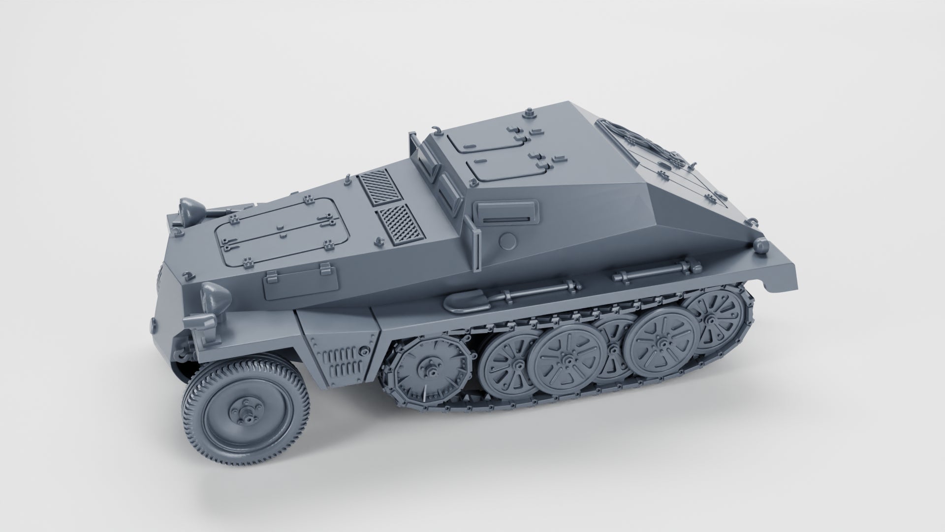 WG3D Halftrack Sd.Kfz.252 leichte Gepanzerte with trolley (Germany, WW2)