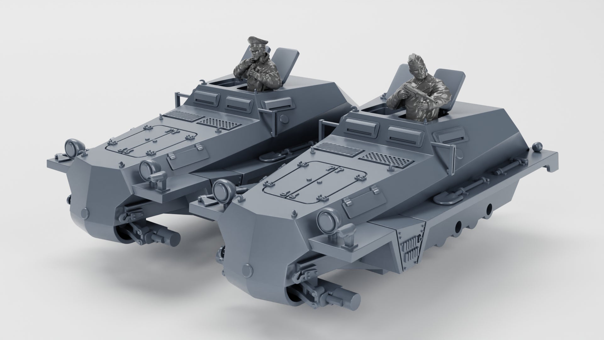 WG3D Halftrack Sd.Kfz.252 leichte Gepanzerte with trolley (Germany, WW2)