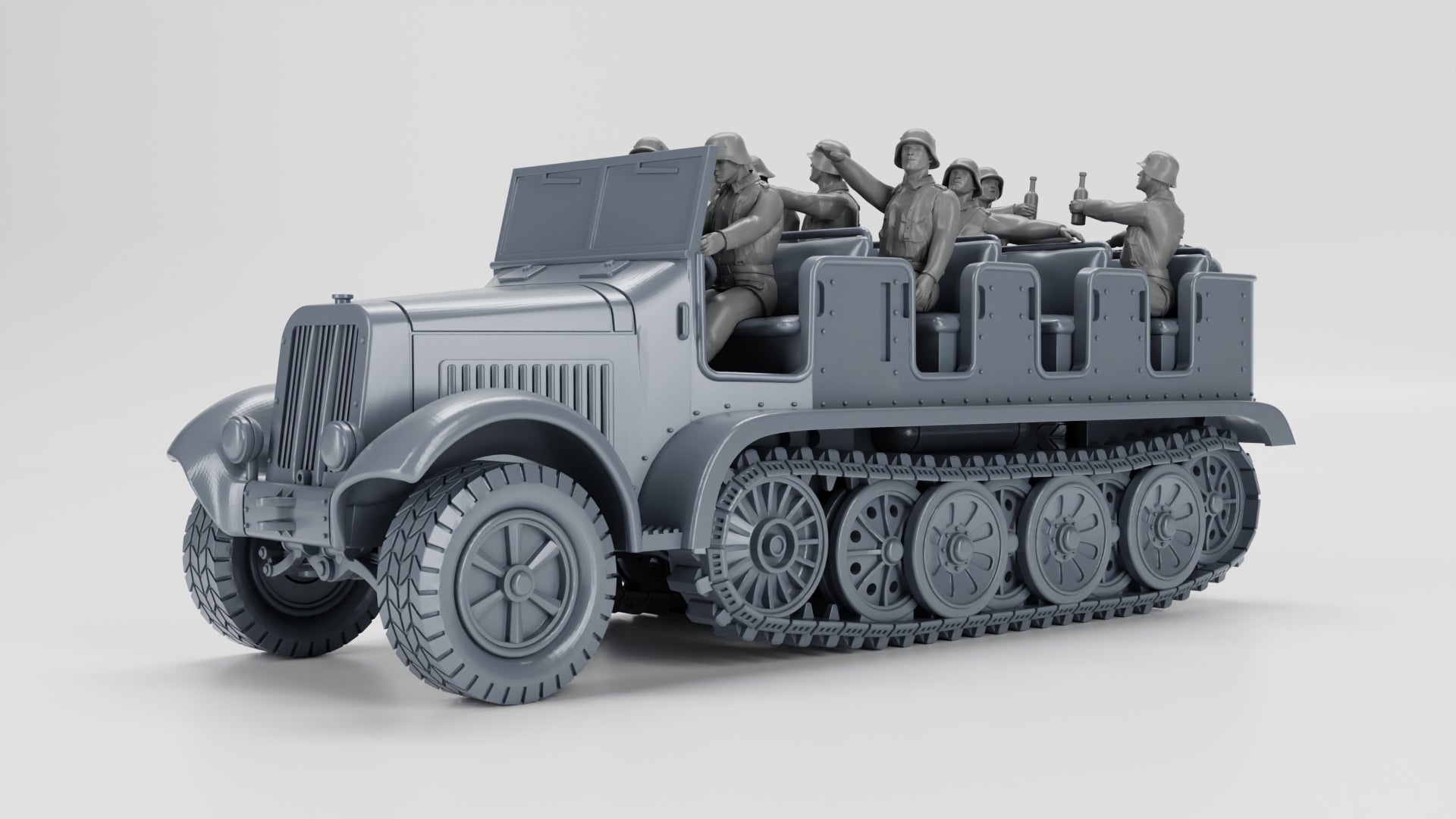 WG3D Halftrack Sd.Kfz.6 Zugkraftwagen 5t (Germany, WW2)