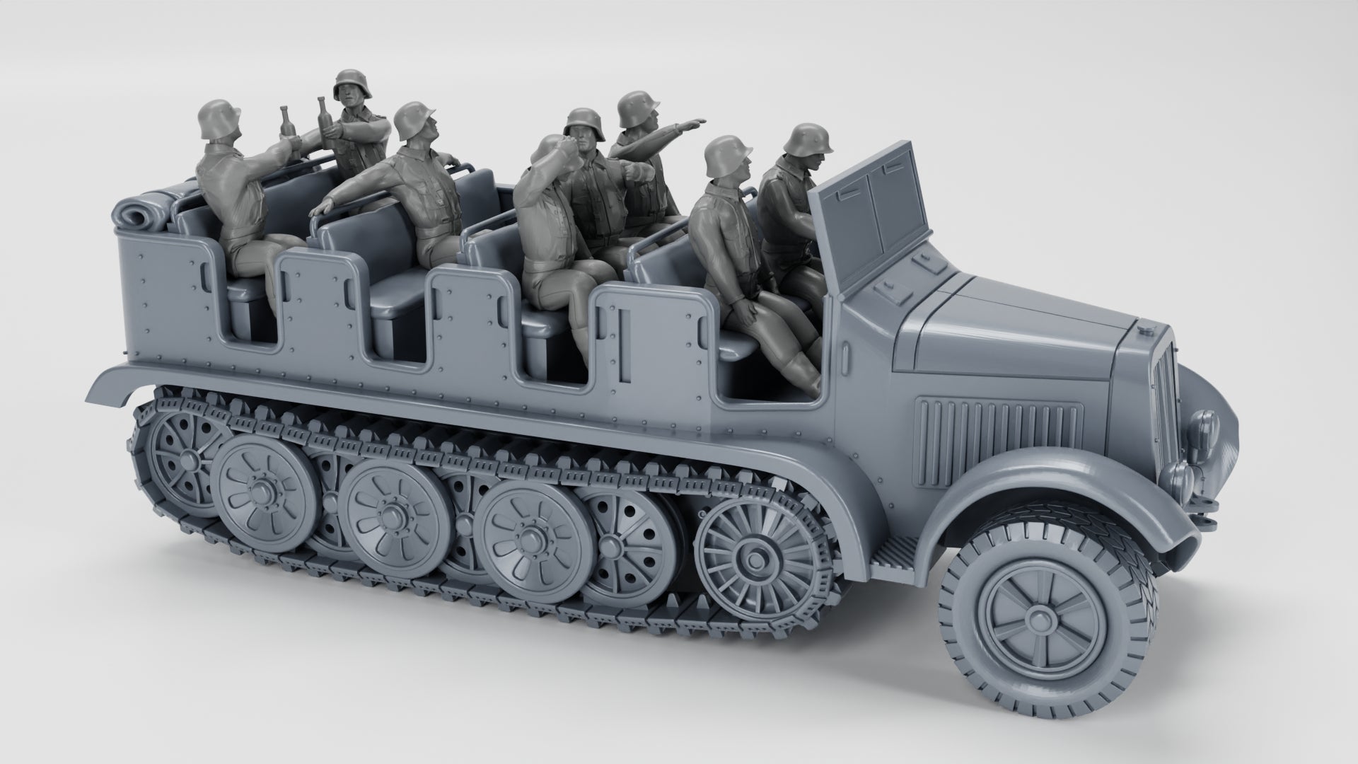 WG3D Halftrack Sd.Kfz.6 Zugkraftwagen 5t (Germany, WW2)