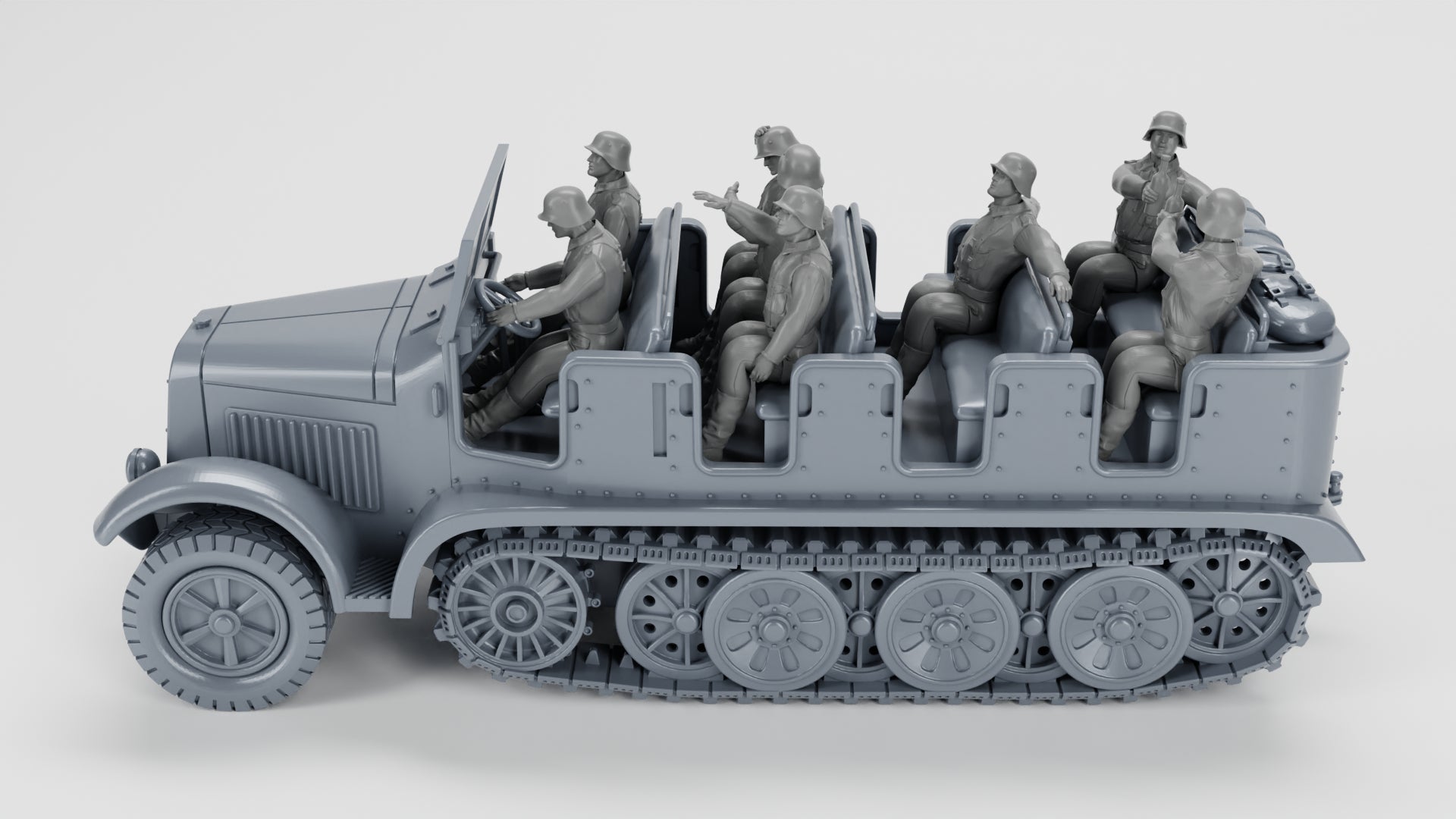 WG3D Halftrack Sd.Kfz.6 Zugkraftwagen 5t (Germany, WW2)