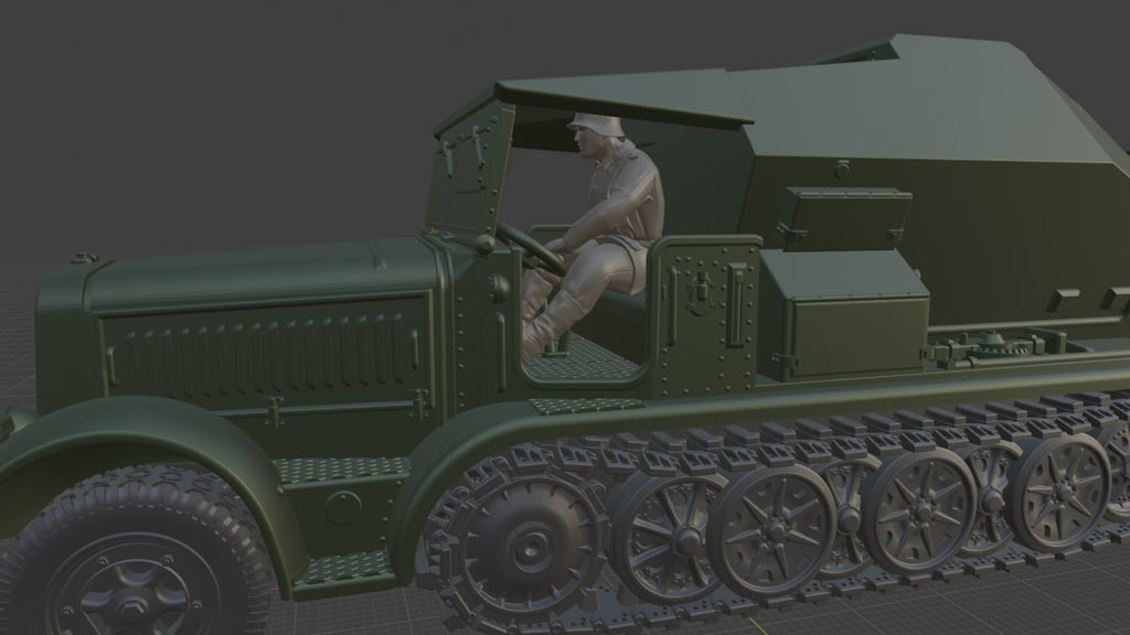 WG3D Halftrack Sd.kfz 7/3 - The Feuerleitpanzerfahrzeug für V-2 Raketen (Germany, WW2)