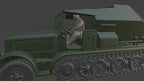 WG3D Halftrack Sd.kfz 7/3 - The Feuerleitpanzerfahrzeug für V-2 Raketen (Germany, WW2)