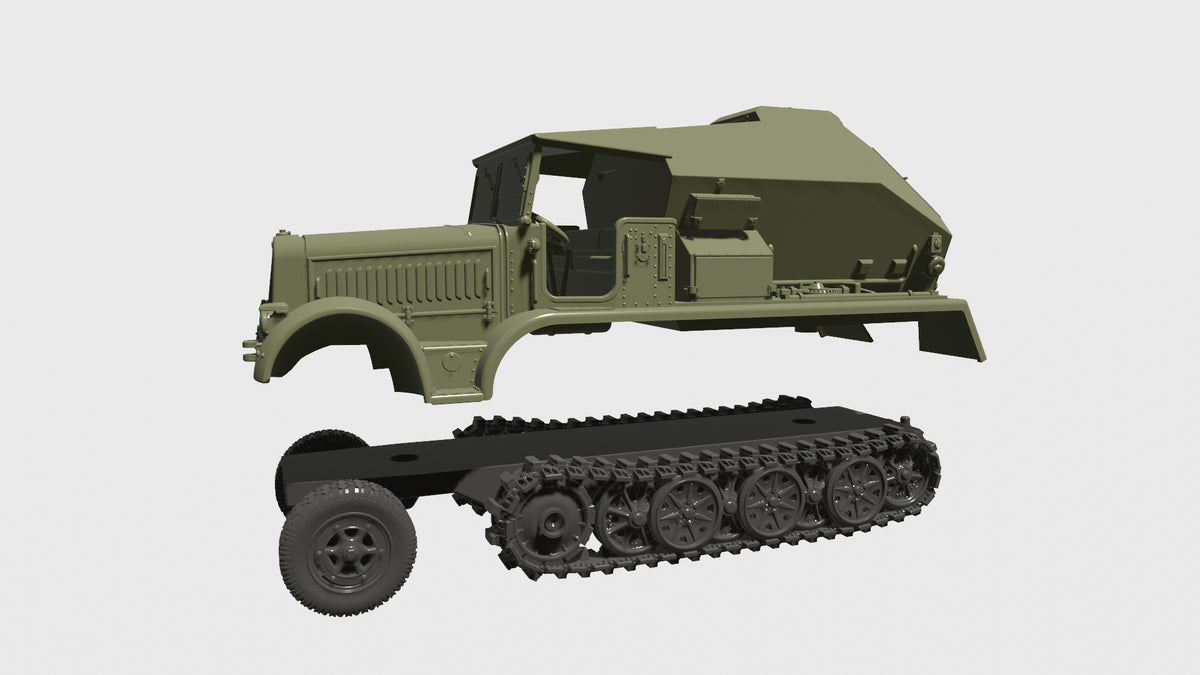 WG3D Halftrack Sd.kfz 7/3 - The Feuerleitpanzerfahrzeug für V-2 Raketen (Germany, WW2)