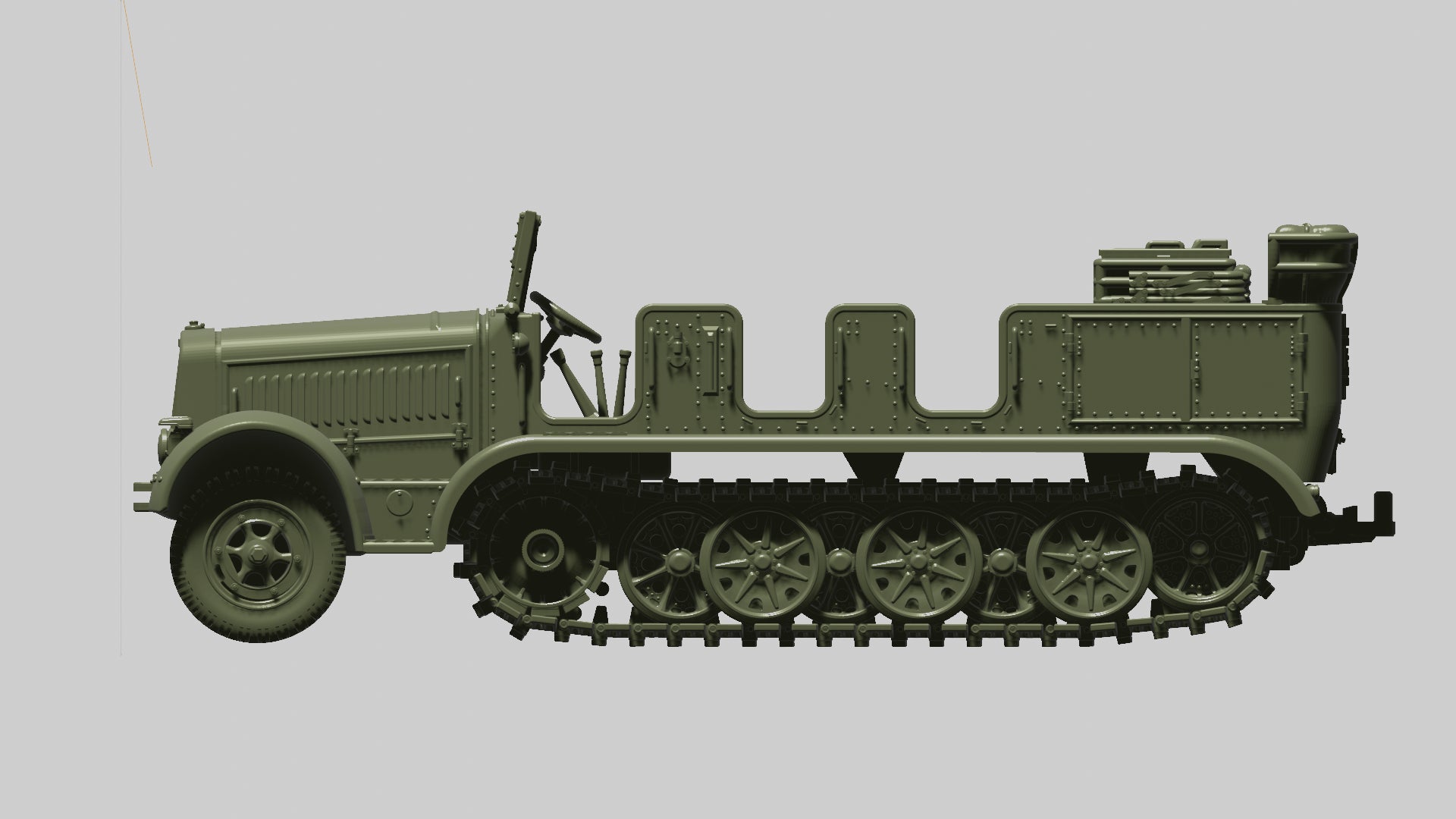 WG3D Halftrack Sd.Kfz.7 Mittlerer Zugkraftwagen 8t (Germany, WW2)