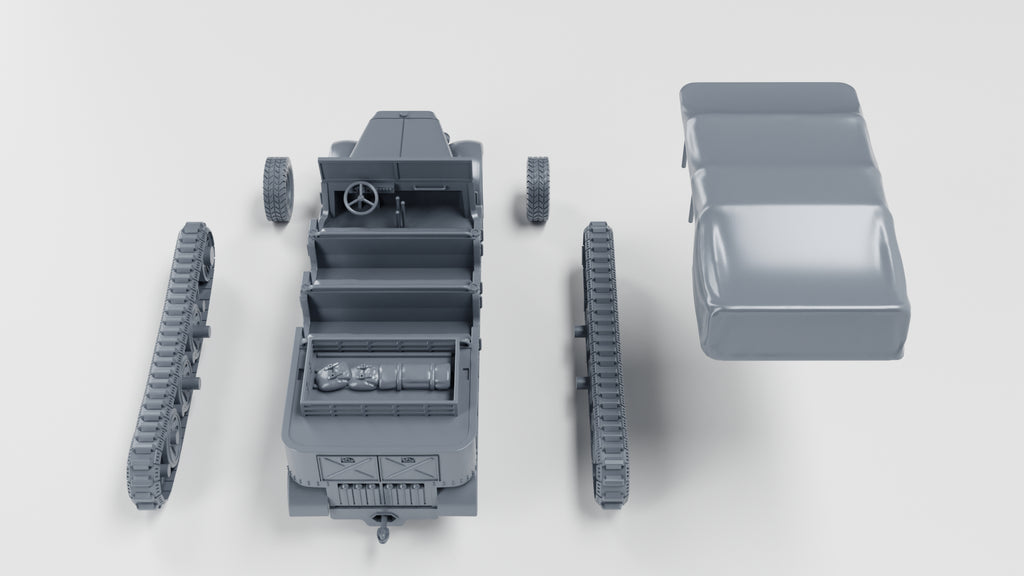 WG3D Halftrack Sd.Kfz.8 DB9 Zugkraftwagen 12t (Germany, WW2)