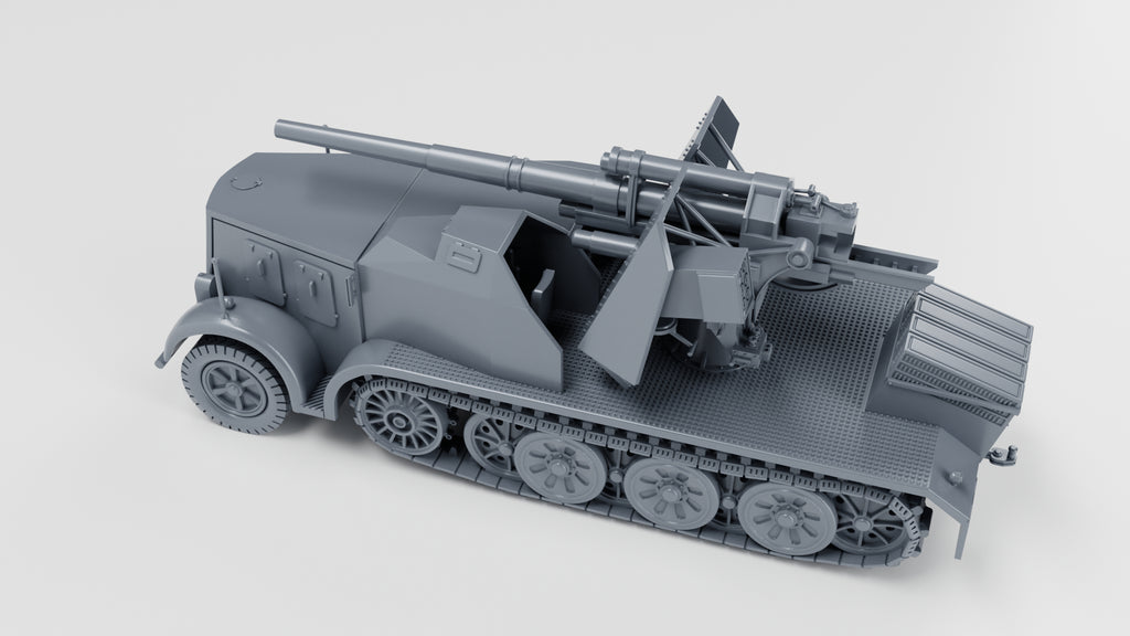WG3D Halftrack Sd.Kfz.8 - 8.8cm Flak 18(Sf.) auf Schwere Zugkraftwagen 12t (Germany, WW2)