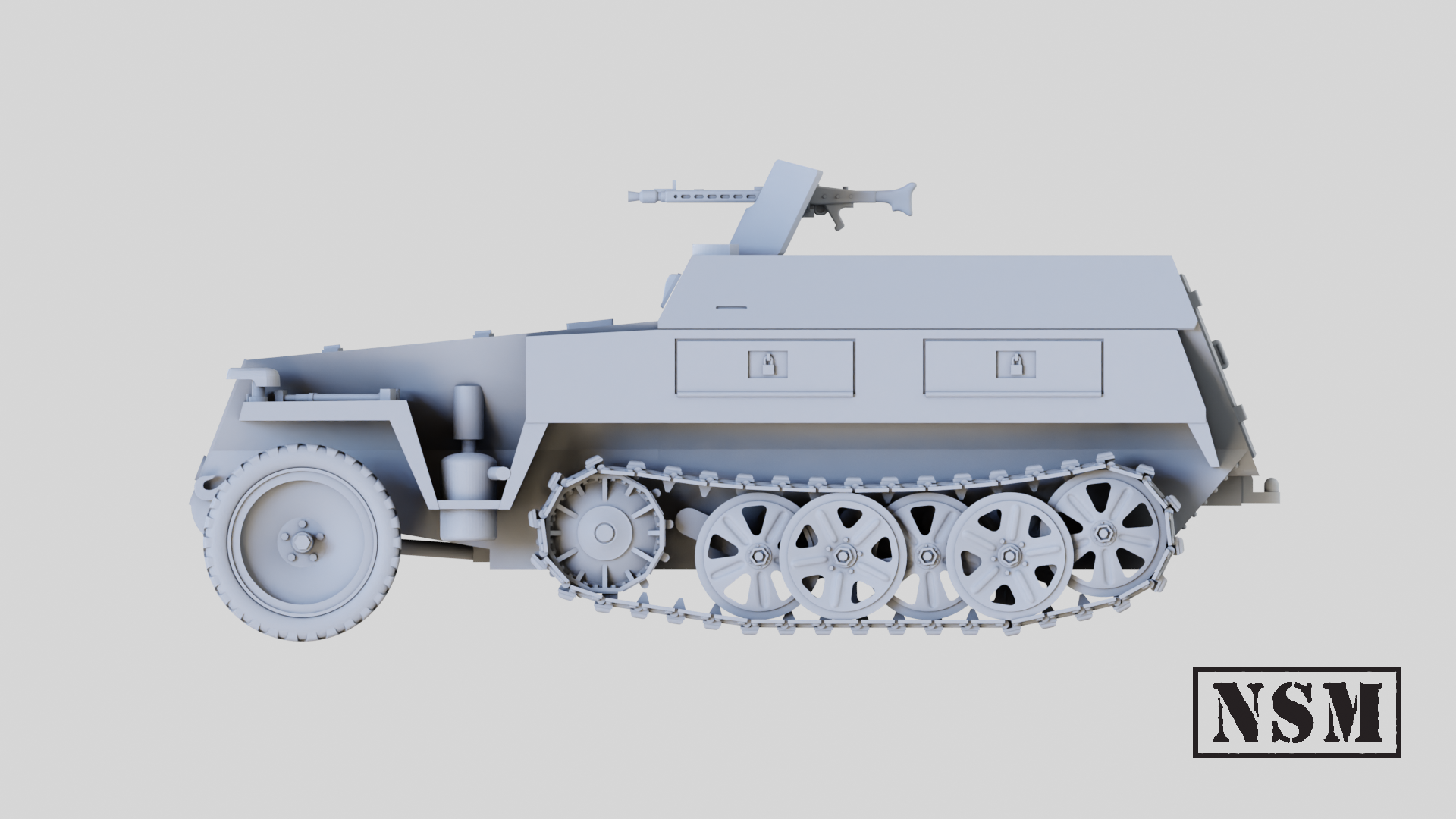 NSM Halftrack SdKfz 250/1 MG34 (Germany, WW2)