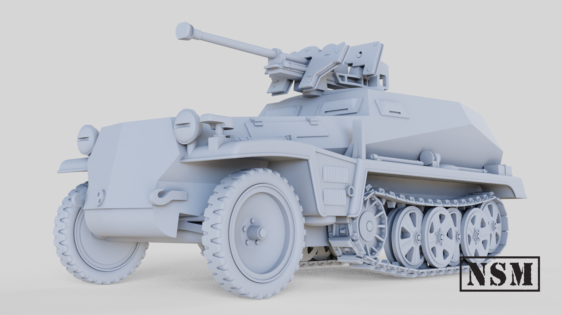 NSM Halftrack 250/11 with Panzerbuchse (Germany, WW2)