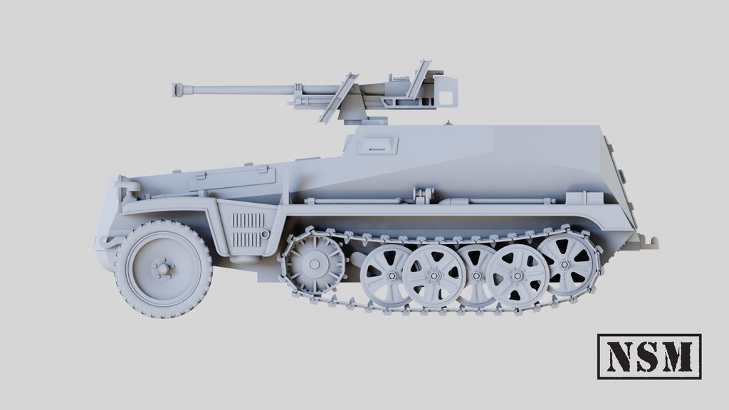 NSM Halftrack 250/11 with Panzerbuchse (Germany, WW2)