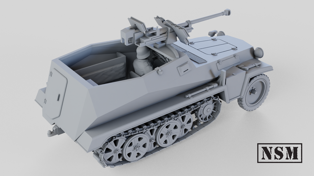NSM Halftrack 250/11 with Panzerbuchse (Germany, WW2)