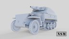 NSM Halftrack SdKfz 250/8 Neu with Light Howitzer (Germany, WW2)