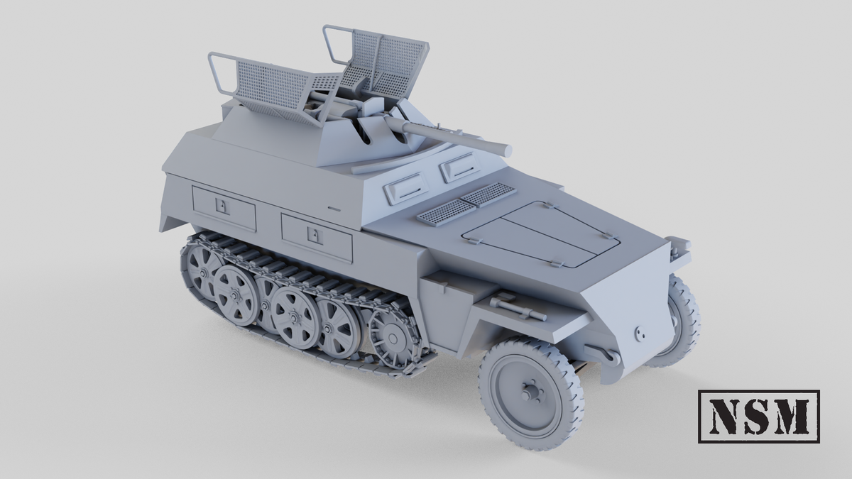 NSM Halftrack SdKfz 250/9 Neu with Light Autocannon in Turret (Germany, WW2)