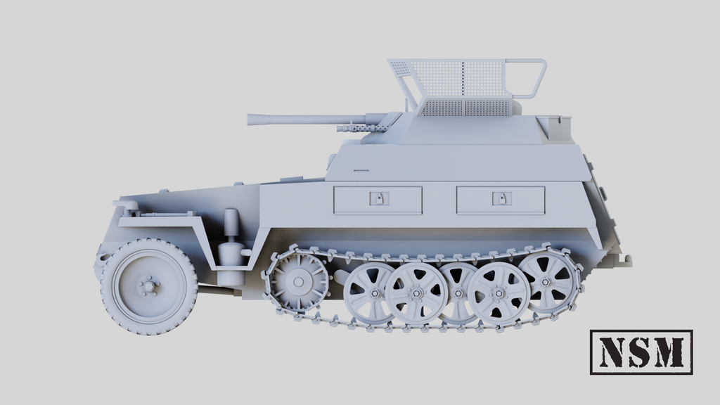NSM Halftrack SdKfz 250/9 Neu with Light Autocannon in Turret (Germany, WW2)