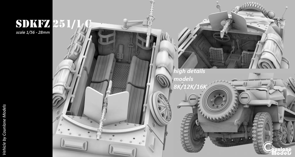 Counlane Sdkfz 251/1 C  - Halftrack (Germany, WWII)
