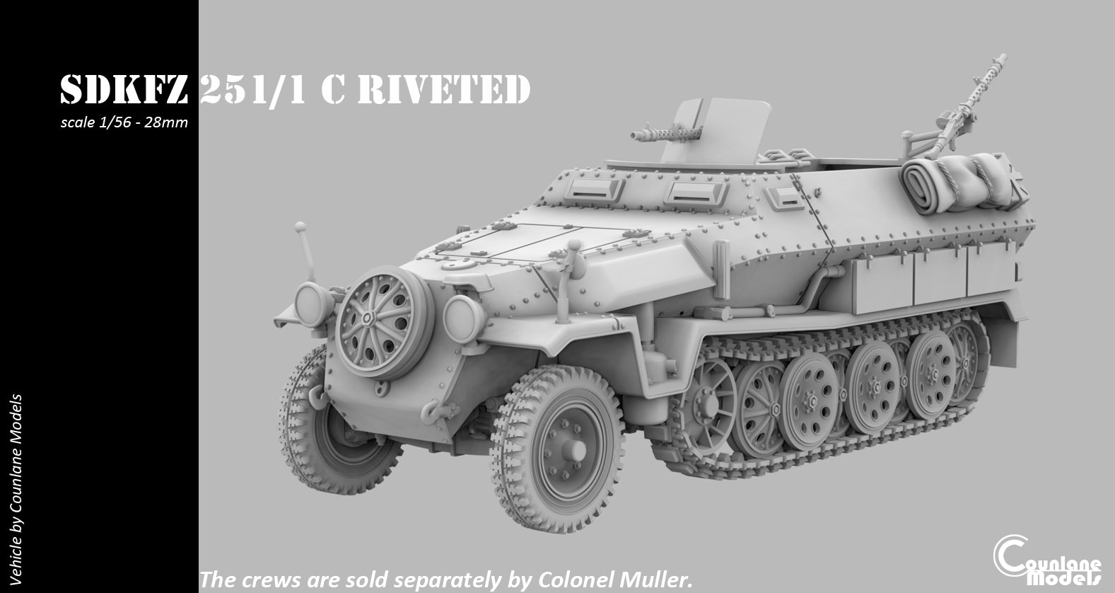 Counlane Sdkfz 251/1 C Riveted - Halftrack (Germany, WWII)