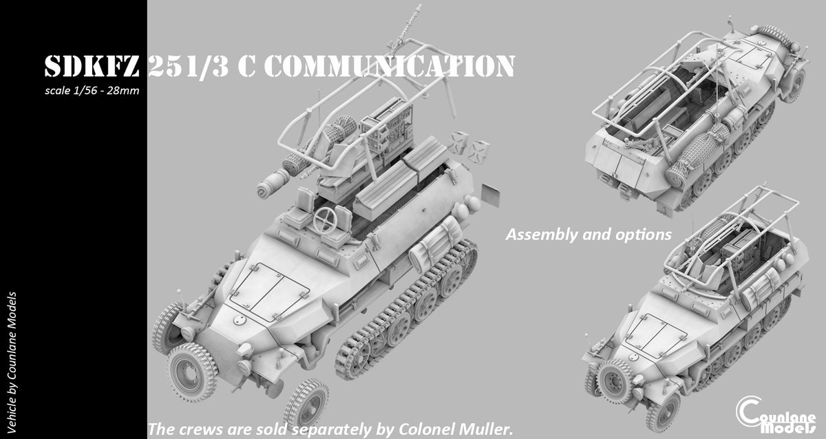 Counlane Sdkfz 251/3 C Communictations - Halftrack (Germany, WWII)