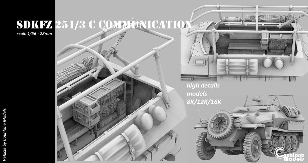 Counlane Sdkfz 251/3 C Communictations - Halftrack (Germany, WWII)