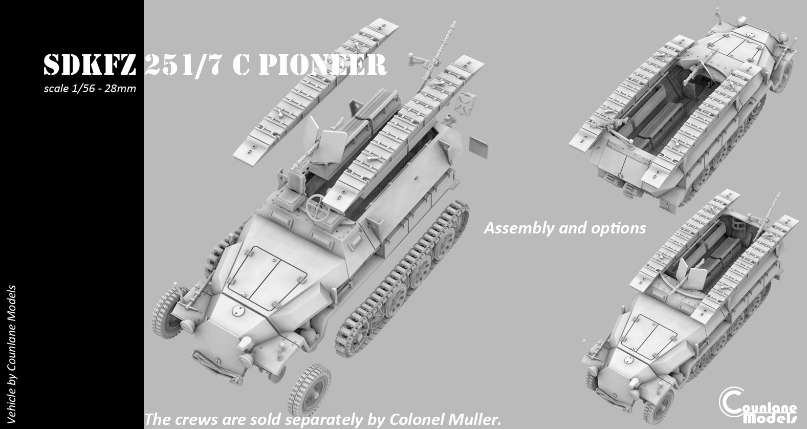 Counlane Sdkfz 251/7 C Pioneer - Halftrack (Germany, WWII)