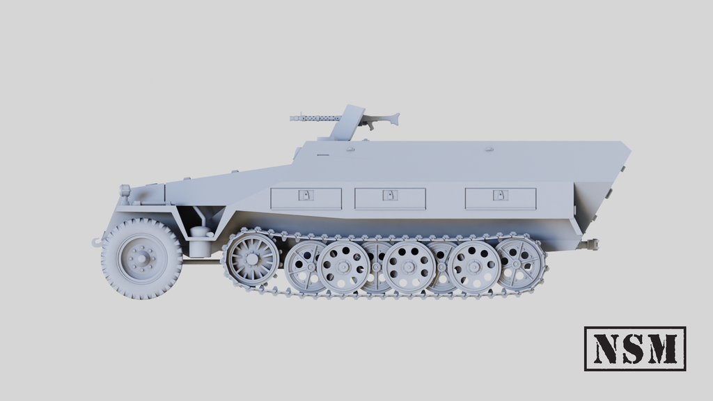 NSM Halftrack 251/1 D with MG42 (Germany, WW2)