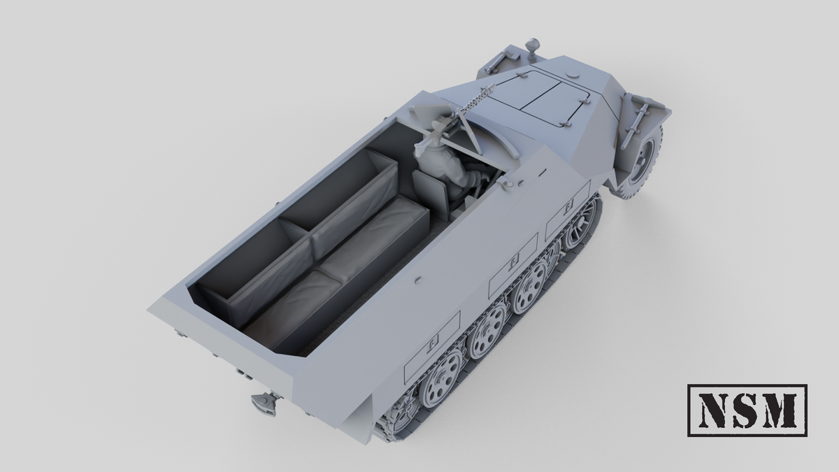 NSM Halftrack 251/1 D with MG42 (Germany, WW2)