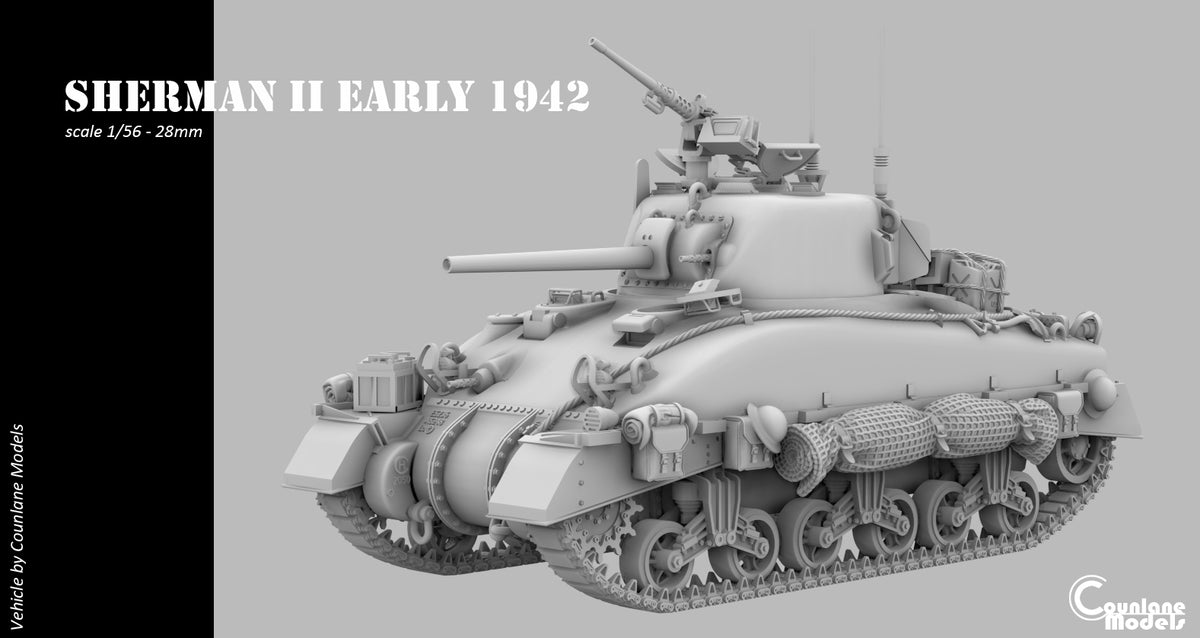 Counlane SHERMAN II early DV Hull 1942 (UK, WW2)